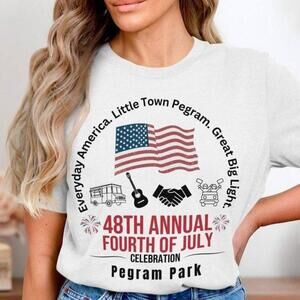 Pegram Park Independence Day Shirt, Usa Flag 48Th Annual Fourth Of July Shirt